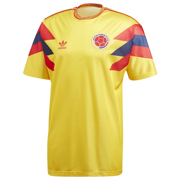 Tailandia Camiseta Colombia 1st Retro 1990 Amarillo
